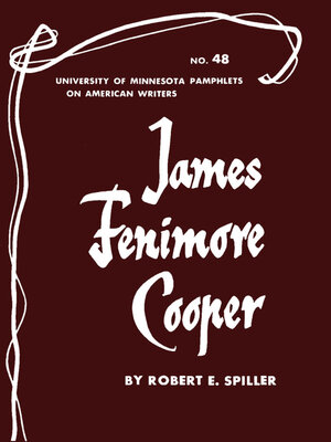 cover image of James Fenimore Cooper--American Writers 48
